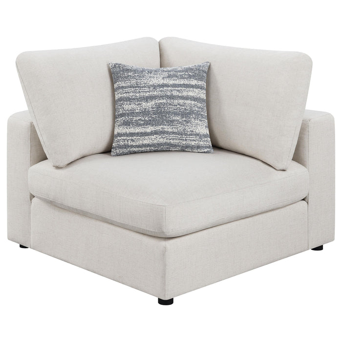 Serene 5-piece Upholstered Modular Sectional Sofa Beige - Visions in Furniture (La Mirada, CA)