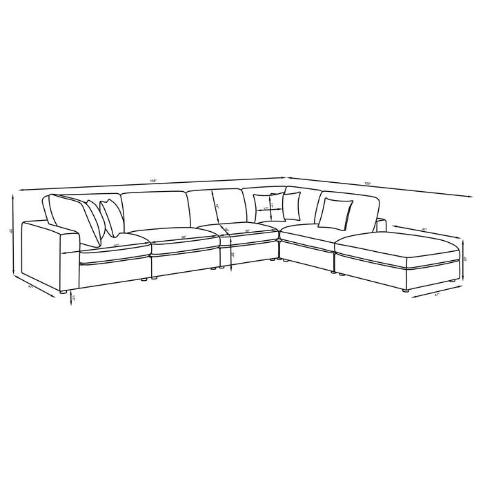 Serene Modular Sectionals sofa sets - Visions in Furniture (La Mirada, CA)