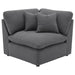 Hobson 6-piece Upholstered Modular Sectional Sofa Charcoal - Visions in Furniture (La Mirada, CA)