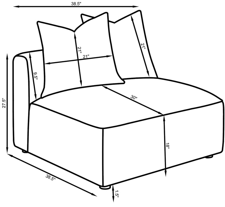 Jennifer Accent Chair - Visions in Furniture (La Mirada, CA)