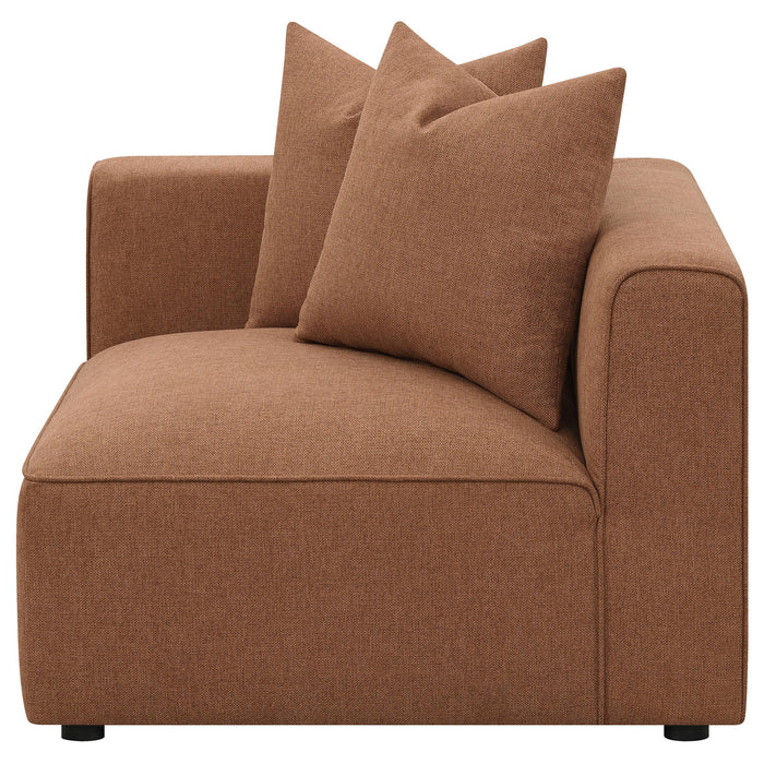 Jennifer Upholstered Corner Chair - Visions in Furniture (La Mirada, CA)