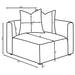 Jennifer Upholstered Corner Chair - Visions in Furniture (La Mirada, CA)