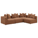 Jennifer Upholstered Corner Chair - Visions in Furniture (La Mirada, CA)