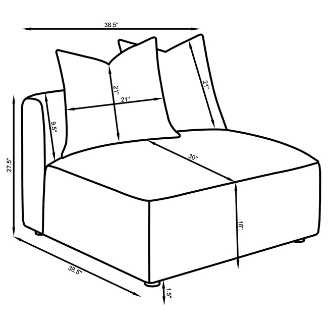 Jennifer Accent Chair - Visions in Furniture (La Mirada, CA)