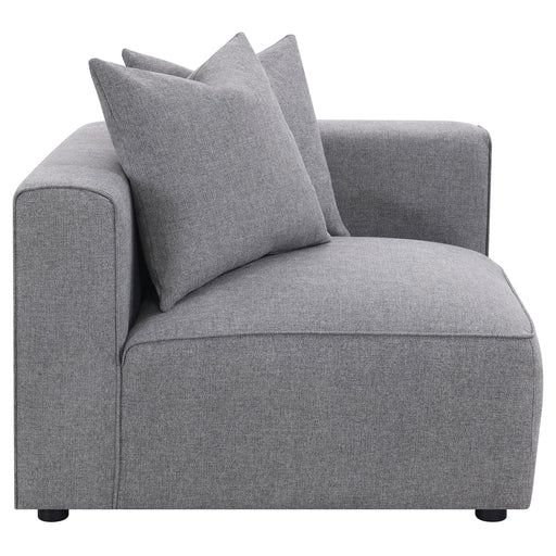 Jennifer Upholstered Corner Chair - Visions in Furniture (La Mirada, CA)