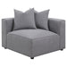 Jennifer Upholstered Corner Chair - Visions in Furniture (La Mirada, CA)