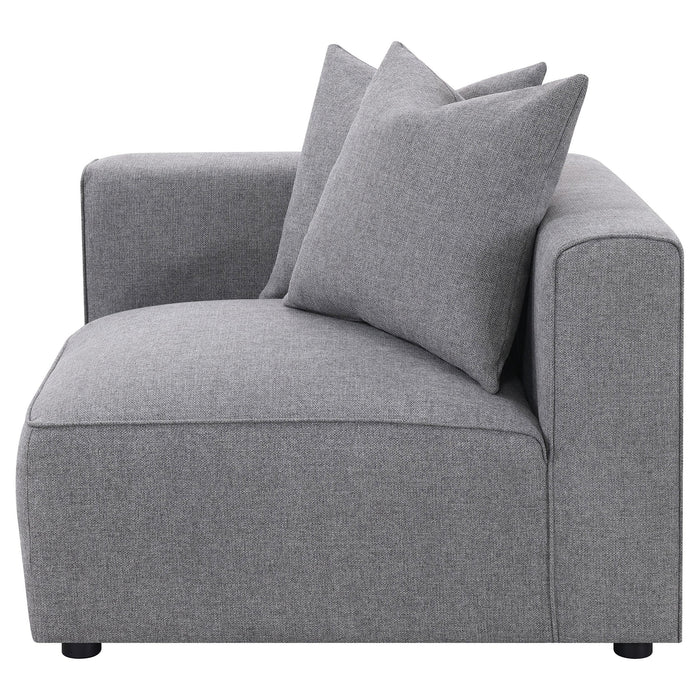 Jennifer Upholstered Corner Chair - Visions in Furniture (La Mirada, CA)