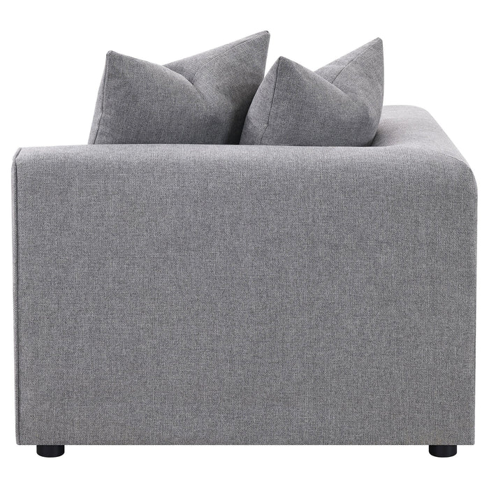 Jennifer Upholstered Corner Chair - Visions in Furniture (La Mirada, CA)