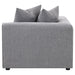 Jennifer Upholstered Corner Chair - Visions in Furniture (La Mirada, CA)