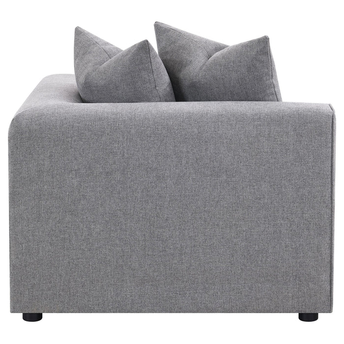 Jennifer Upholstered Corner Chair - Visions in Furniture (La Mirada, CA)