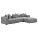 Jennifer Upholstered Corner Chair - Visions in Furniture (La Mirada, CA)
