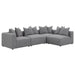 Jennifer Upholstered Corner Chair - Visions in Furniture (La Mirada, CA)
