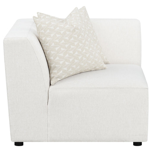 Freddie Upholstered Corner Chair Pearl - Visions in Furniture (La Mirada, CA)