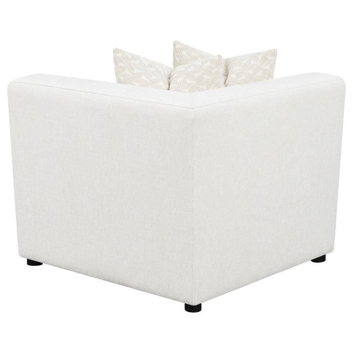 Freddie Upholstered Corner Chair Pearl - Visions in Furniture (La Mirada, CA)