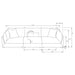 Sasha Stationary Sofas - Visions in Furniture (La Mirada, CA)
