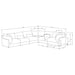 Sasha 6 Piece Sectionals - Visions in Furniture (La Mirada, CA)