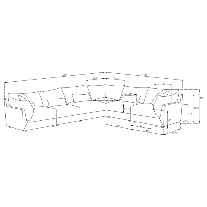 Sasha Modular Sectionals 2 - Visions in Furniture (La Mirada, CA)