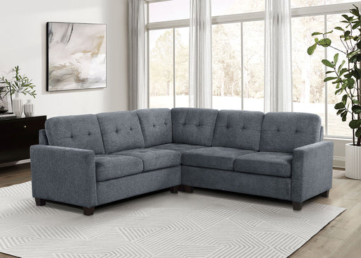 Georgina 5 Pc Stationary Sectionals Grey - Visions in Furniture (La Mirada, CA)