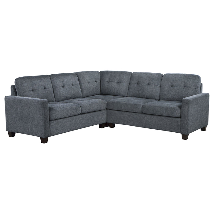 Georgina 5 Pc Stationary Sectionals Grey - Visions in Furniture (La Mirada, CA)
