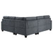 Georgina 5 Pc Stationary Sectionals Grey - Visions in Furniture (La Mirada, CA)