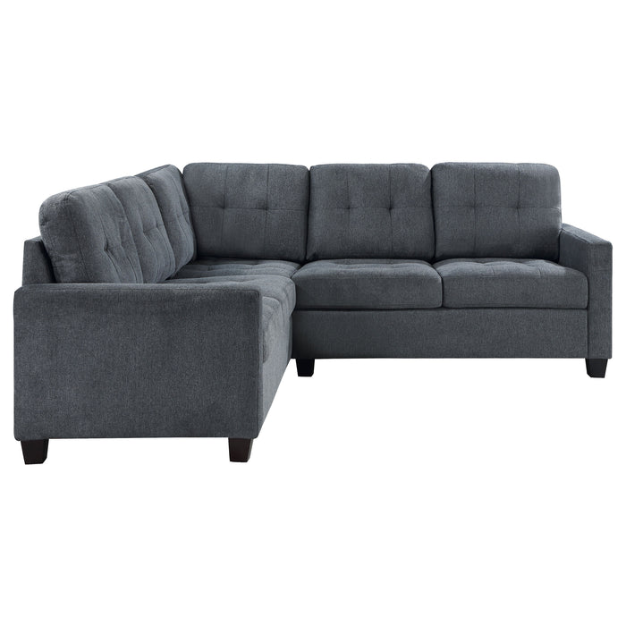 Georgina 5 Pc Stationary Sectionals Grey - Visions in Furniture (La Mirada, CA)