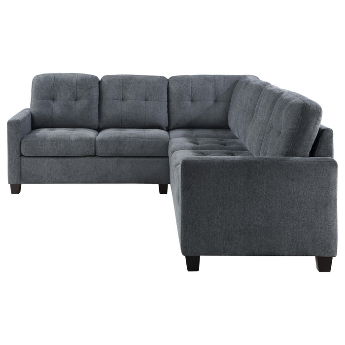 Georgina 4-piece Upholstered Modular Sectional Sofa Beige - Visions in Furniture (La Mirada, CA)