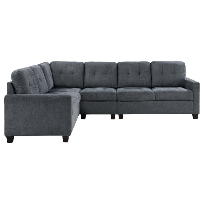 Georgina 4-piece Upholstered Modular Sectional Sofa Beige - Visions in Furniture (La Mirada, CA)