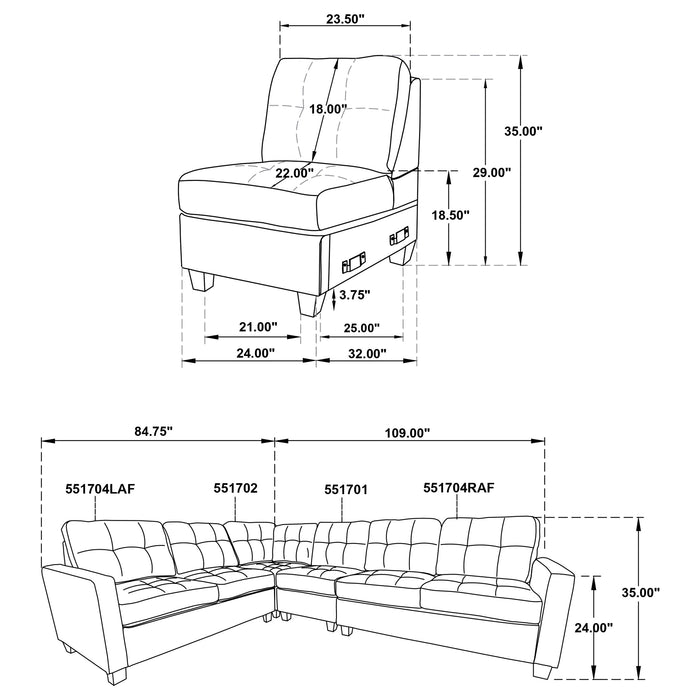 Georgina Modular Sectionals - Visions in Furniture (La Mirada, CA)