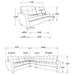 Georgina Modular Sectionals 5 - Visions in Furniture (La Mirada, CA)