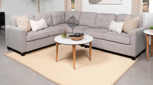 Georgina 4-piece Upholstered Modular Sectional Sofa Beige - Visions in Furniture (La Mirada, CA)