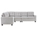 Georgina 4-piece Upholstered Modular Sectional Sofa Beige - Visions in Furniture (La Mirada, CA)