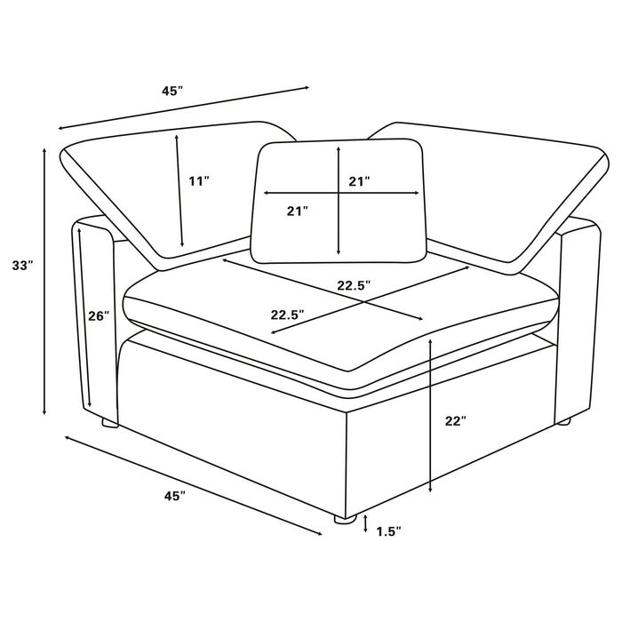 Raleigh Modular Sectionals Grey