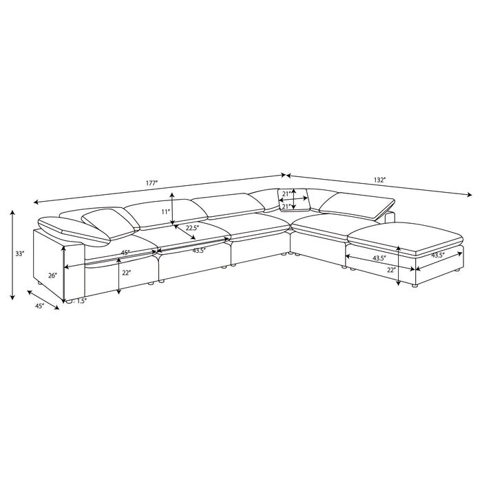 Raleigh Modular Sectionals - Visions in Furniture (La Mirada, CA)