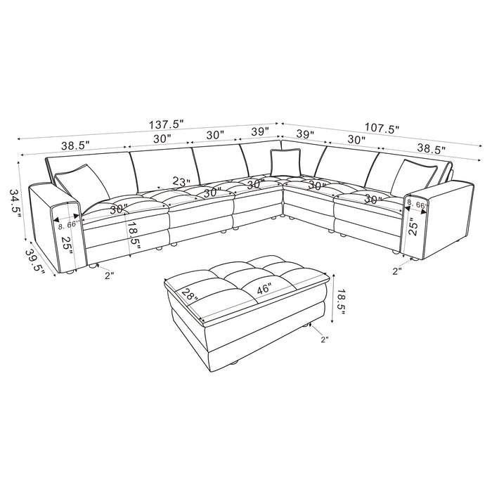 Atlantic Modular Sectionals - Visions in Furniture (La Mirada, CA)