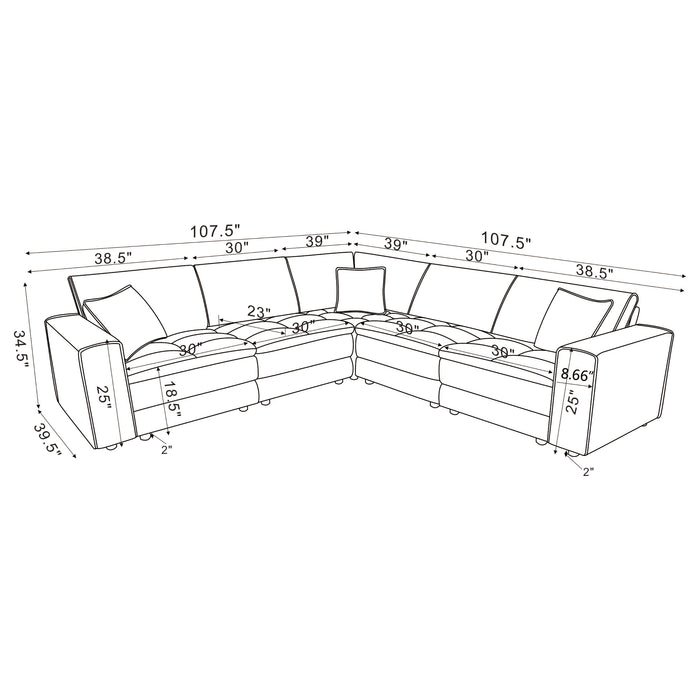 Atlantic Modular Sectionals - Visions in Furniture (La Mirada, CA)