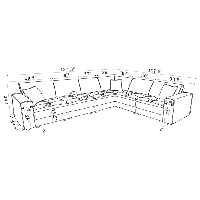 Atlantic Modular Sectionals - Visions in Furniture (La Mirada, CA)