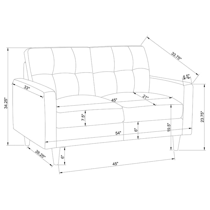 Watsonville Stationary 3 Pc Sets - Visions in Furniture (La Mirada, CA)