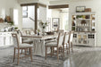 Parker House Americana Modern Dining 72 inch Island Counter Height Extendable Dining Table