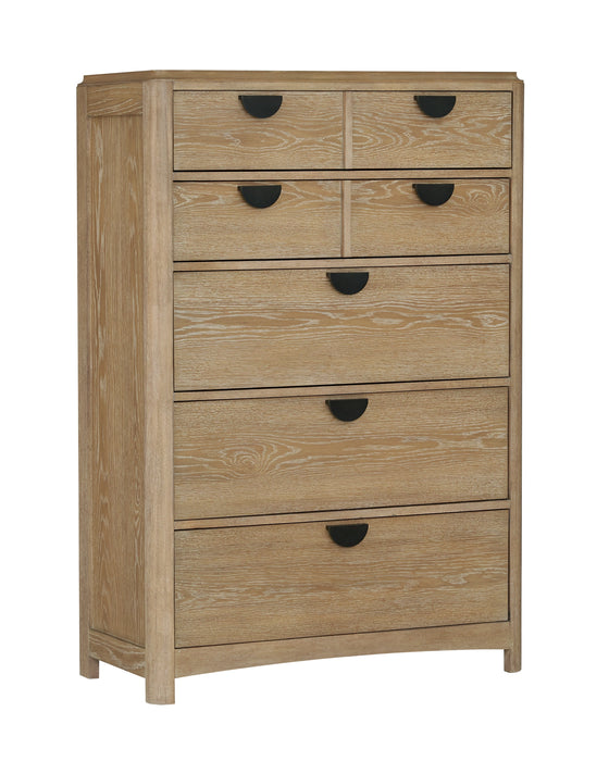 Parker House Escape - Bedroom King Poster Bed 2 Nightstands Dresser with Mirror and Chest
