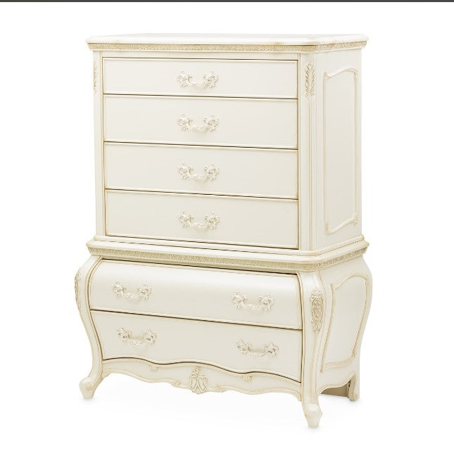 AICO Lavelle 6-Drawer Chest in Classic Pearl - Visions in Furniture (La Mirada, CA)
