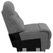 Higgins Upholstered Armless Chair Grey - Visions in Furniture (La Mirada, CA)