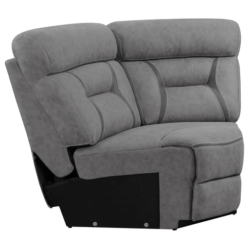 Higgins Upholstered Wedge Grey - Visions in Furniture (La Mirada, CA)