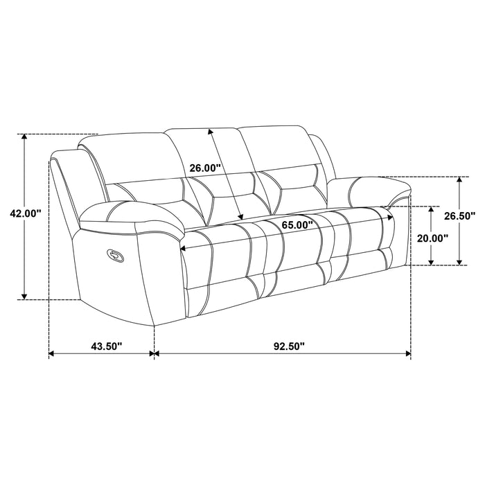 Gilson Reclining Sofa - Visions in Furniture (La Mirada, CA)