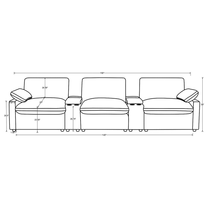 Collins Non Recling Sectionals - Visions in Furniture (La Mirada, CA)