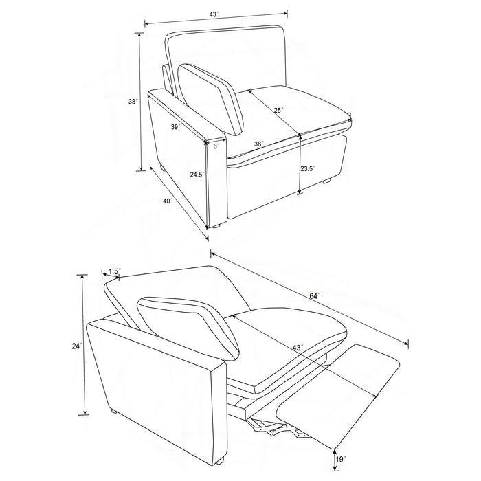 Collins Power Reclining Loveseat - Visions in Furniture (La Mirada, CA)