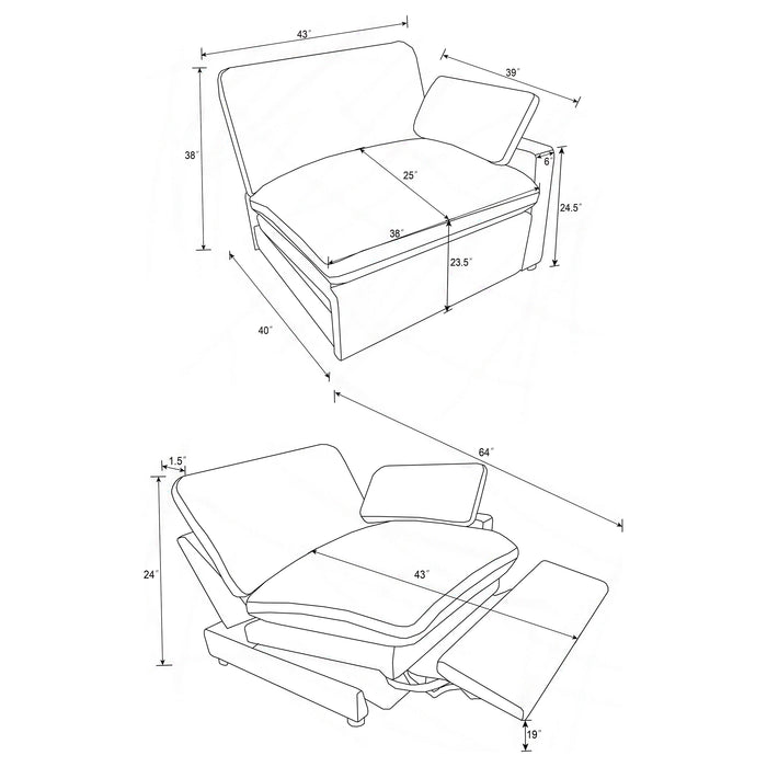 Collins Power Reclining Loveseat - Visions in Furniture (La Mirada, CA)