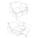 Collins Power Reclining Loveseat - Visions in Furniture (La Mirada, CA)