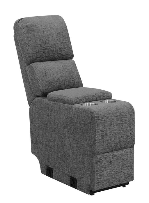 Bahrain Upholstered Console Charcoal - Visions in Furniture (La Mirada, CA)