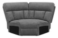 Bahrain Upholstered Wedge Charcoal - Visions in Furniture (La Mirada, CA)