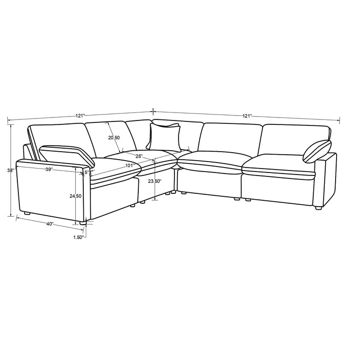 Collins Reclining Sectionals Upholstered - Visions in Furniture (La Mirada, CA)
